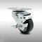 Service Caster 3.5 Inch SS Thermoplastic Rubber Swivel Top Plate Caster with Brake SCC SCC-SS20S3514-TPRB-TLB - alternate 2